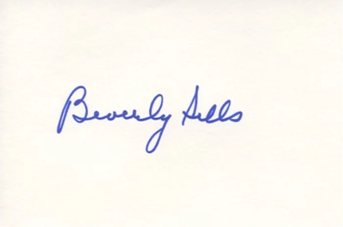Beverly Sills autograph