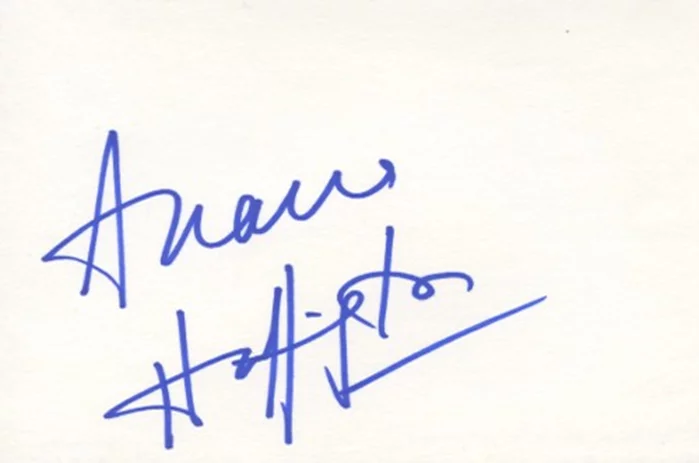 Arianna Huffington autograph