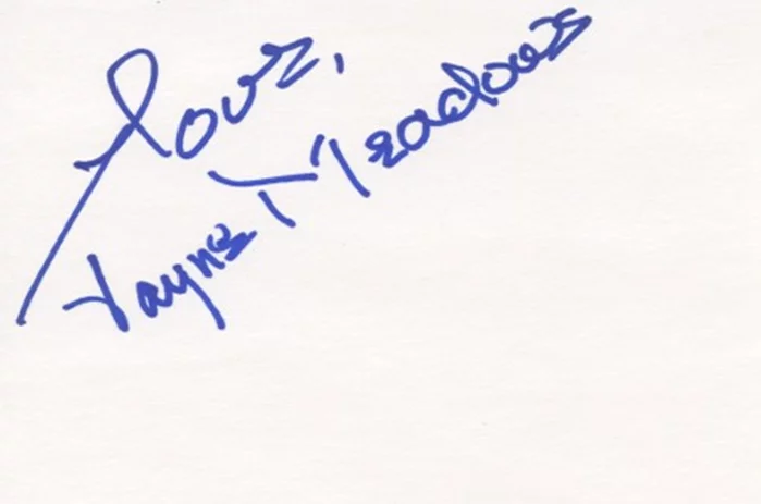 Jayne Meadows autograph
