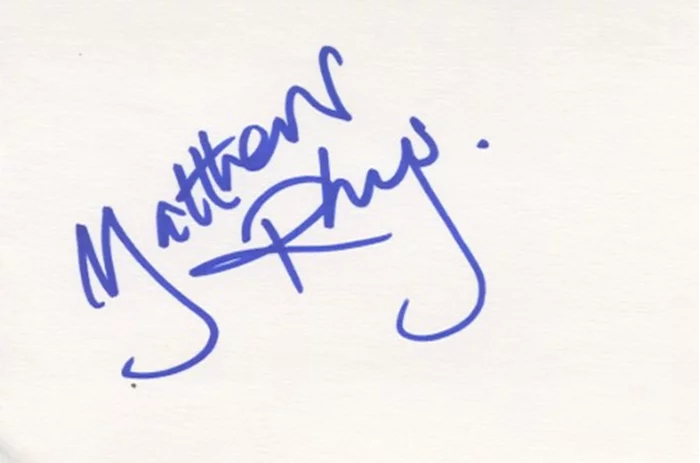 Matthew Rhys autograph