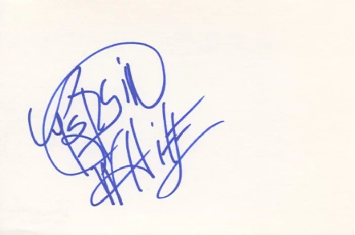 Persia White autograph
