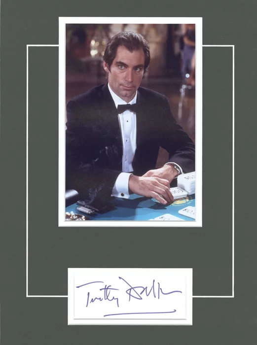 Timothy Dalton autograph