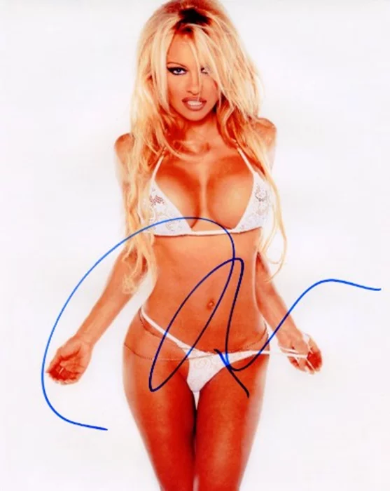 Pamela Anderson autograph