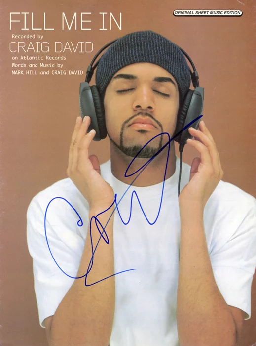 Craig David autograph