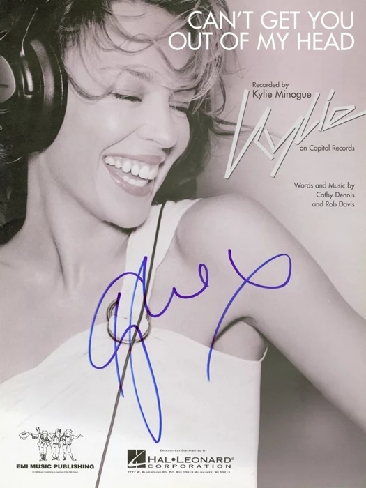 Kylie Minogue autograph