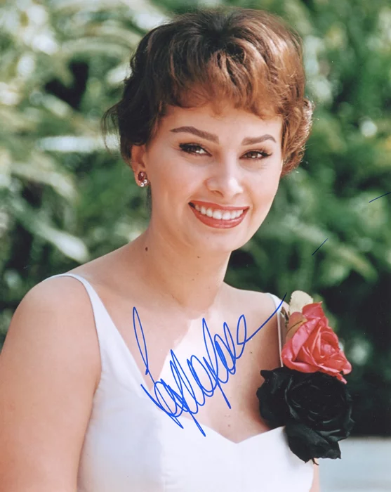 Sophia Loren autograph