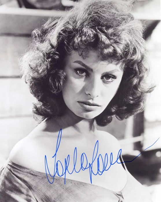 Sophia Loren autograph