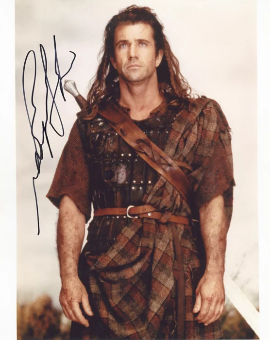 Mel Gibson autograph
