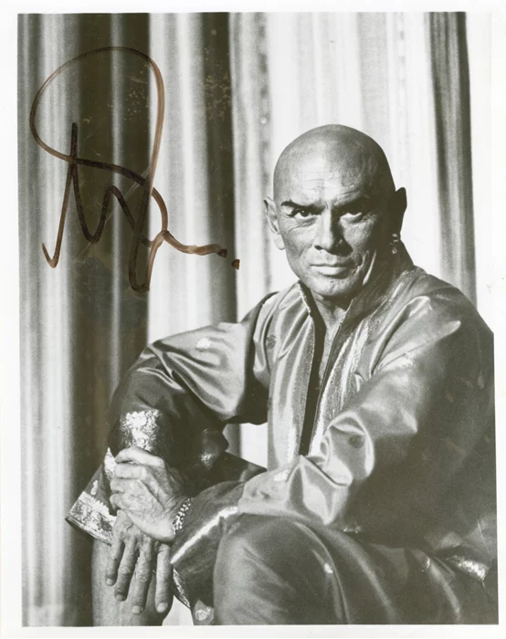 Yul Brynner autograph