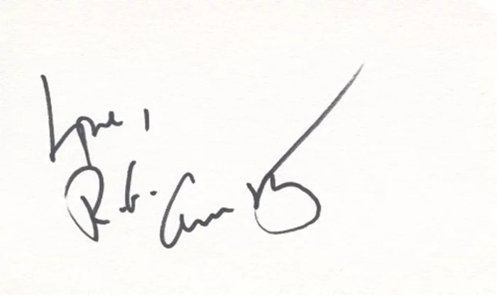 R. G. Armstrong autograph