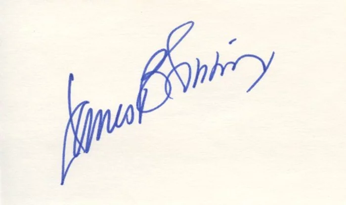 James B. Sikking autograph