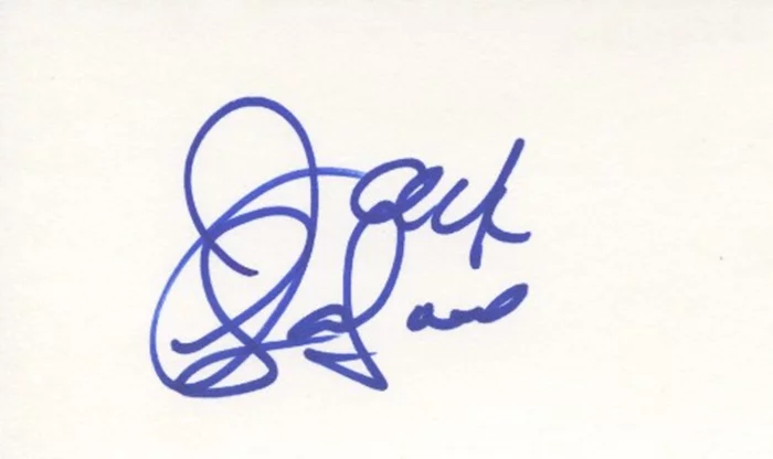 Jack LaLanne autograph