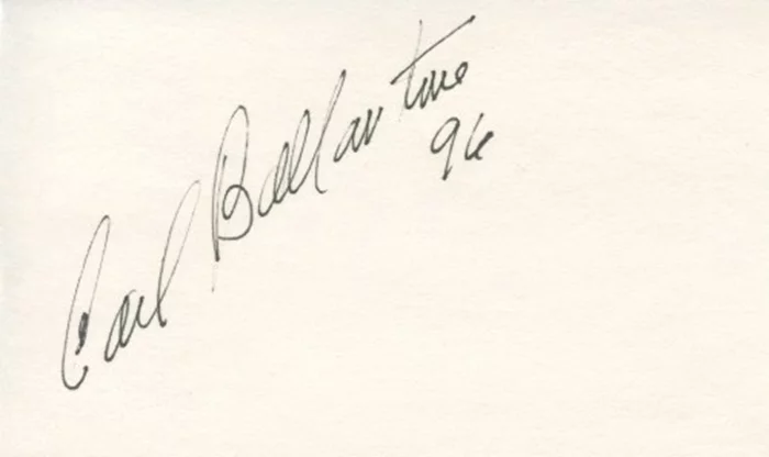 Carl Ballantine autograph