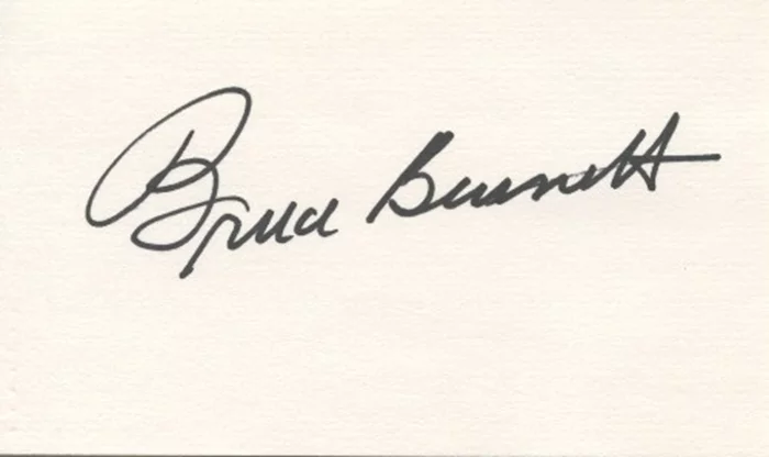 Bruce Bennett autograph