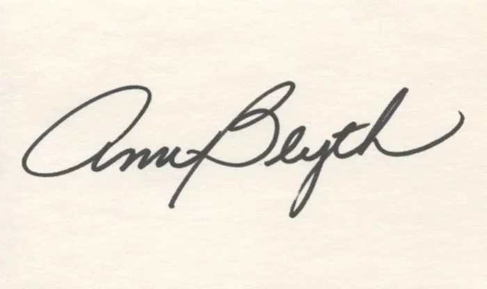 Ann Blyth autograph