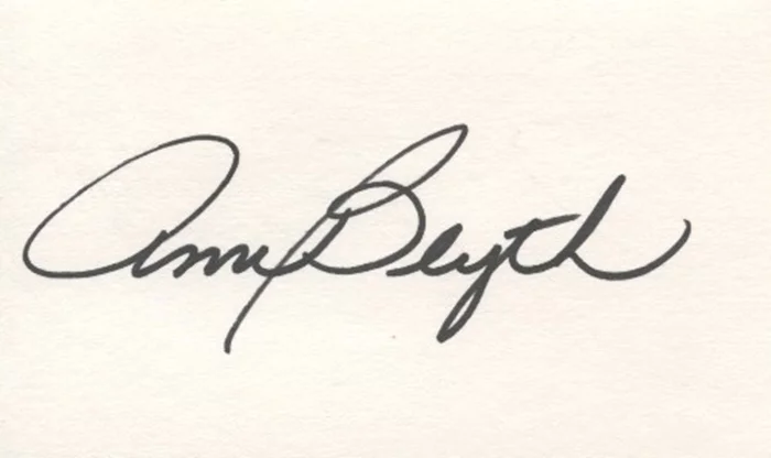 Ann Blyth autograph