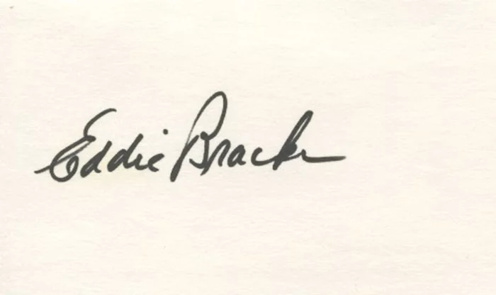 Eddie Bracken autograph