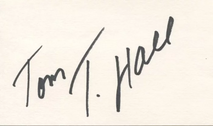 Tom T. Hall autograph