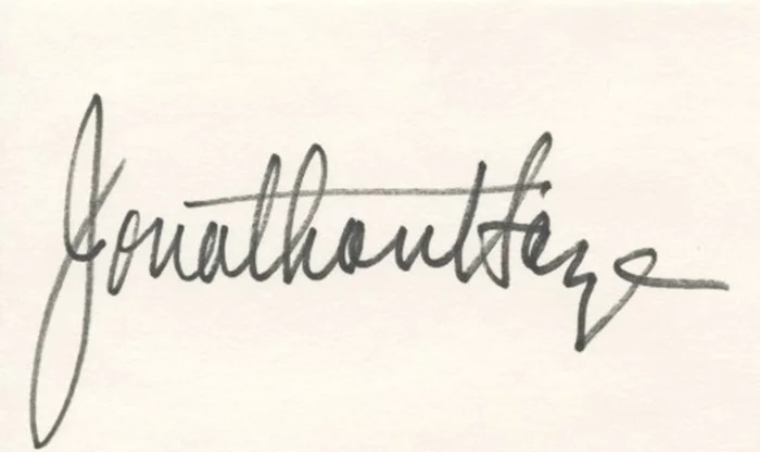Jonathan Haze autograph