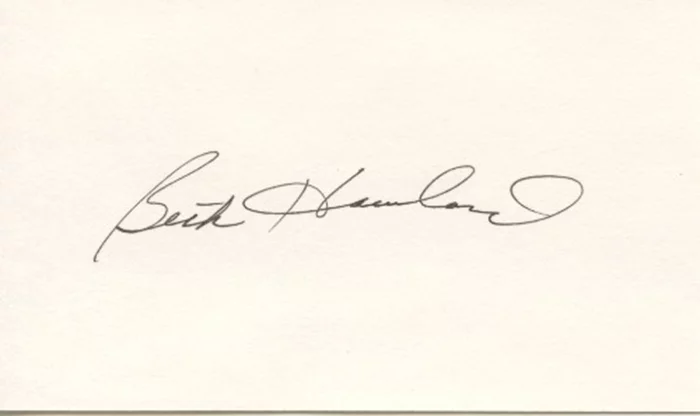 Beth Howland autograph