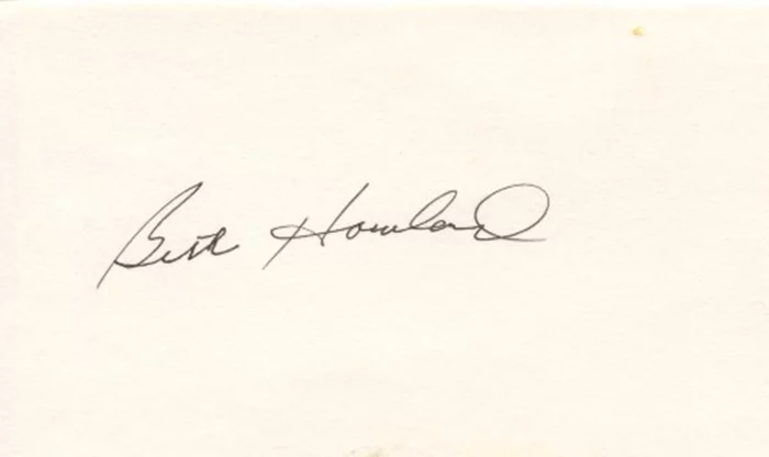 Beth Howland autograph