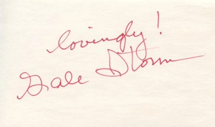 Gale Storm autograph