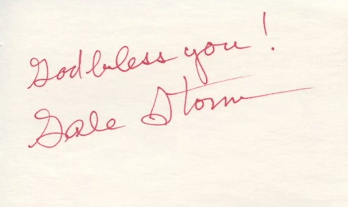 Gale Storm autograph