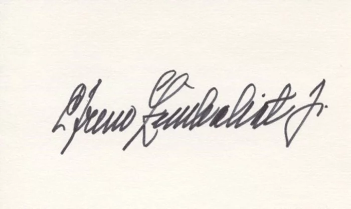 Efrem Zimbalist, Jr. autograph