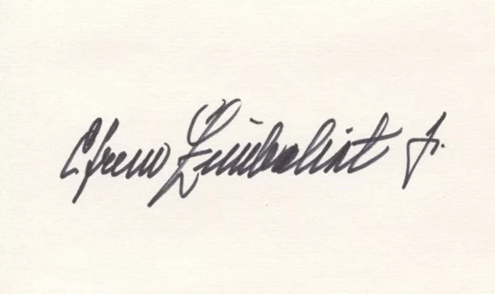 Efrem Zimbalist, Jr. autograph