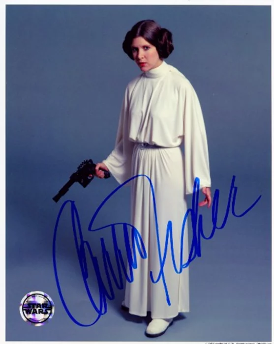 Carrie Fisher autograph