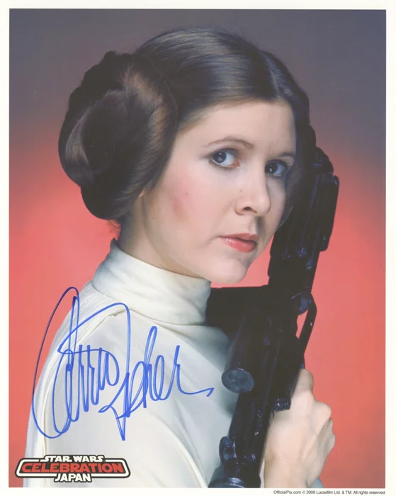 Carrie Fisher autograph