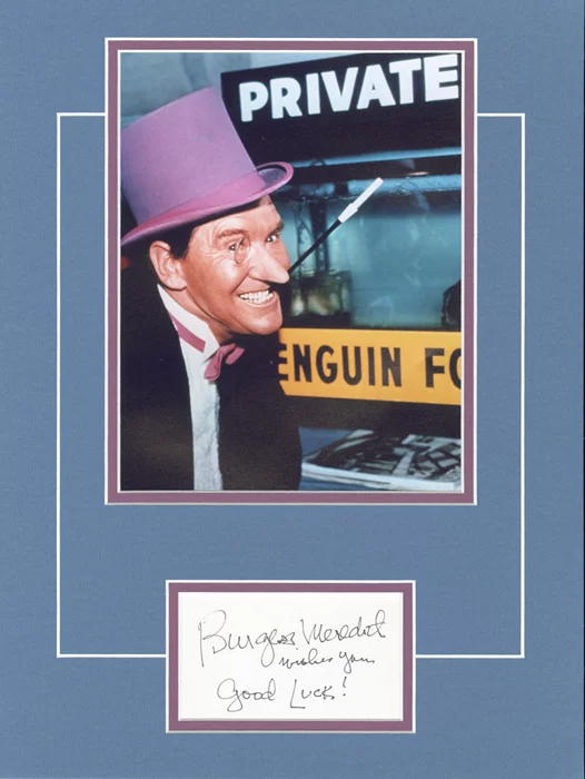 Burgess Meredith autograph