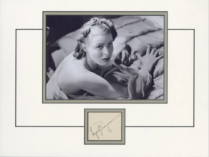 Ingrid Bergman autograph