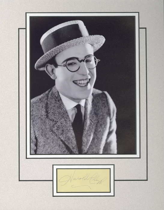 Harold Lloyd autograph