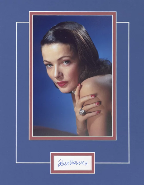 Gene Tierney autograph