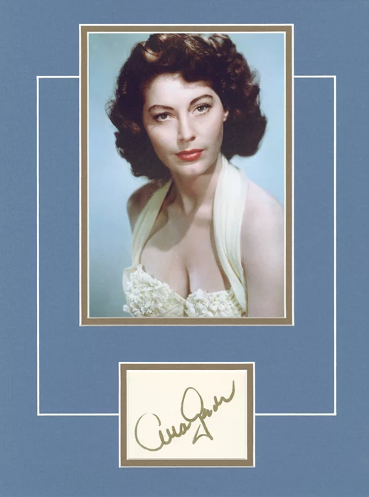 Ava Gardner autograph