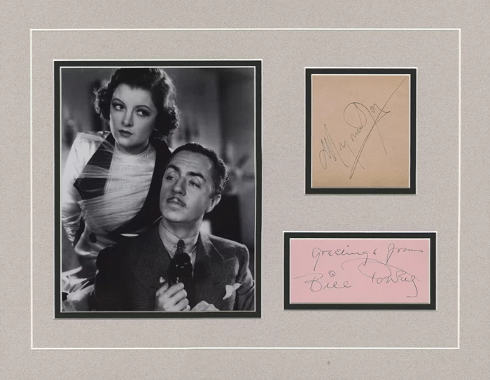 The Thin Man autograph