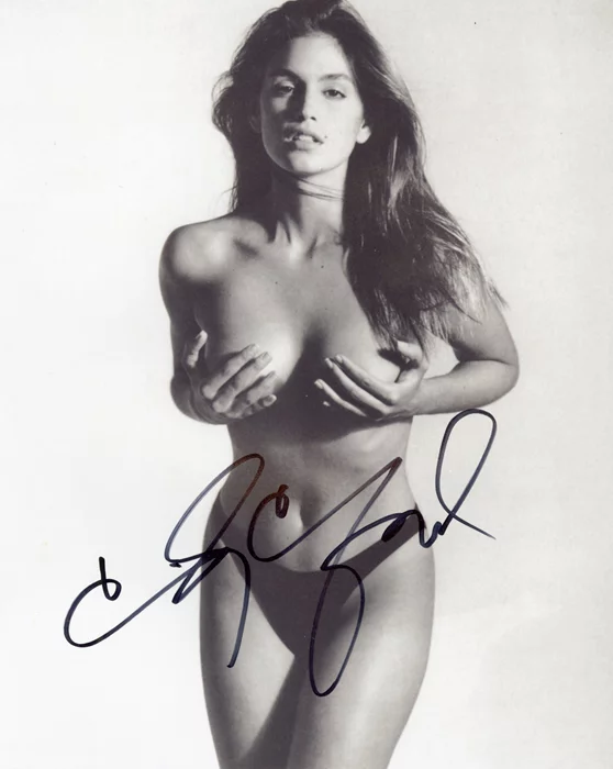 Cindy Crawford autograph