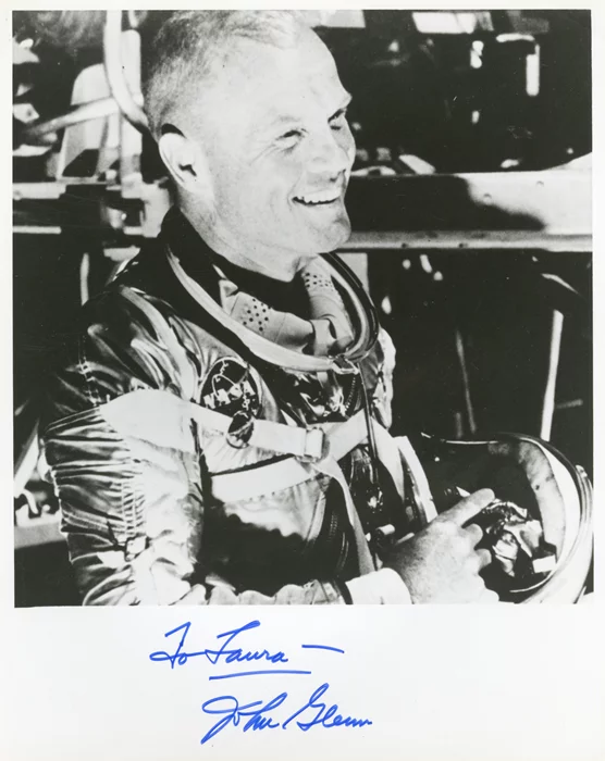 John Glenn autograph