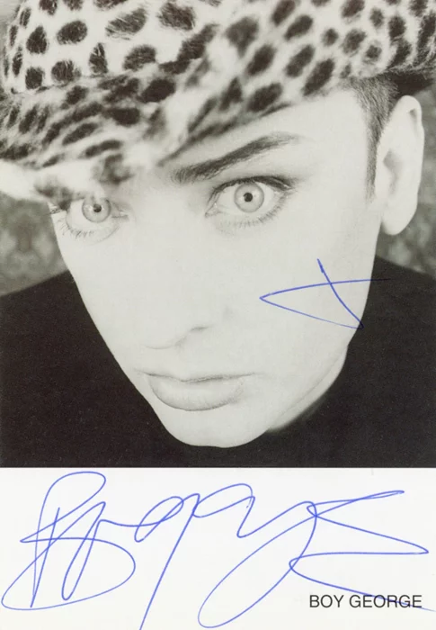 Boy George autograph