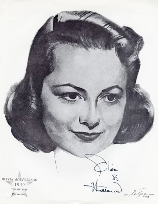 Olivia DeHavilland autograph