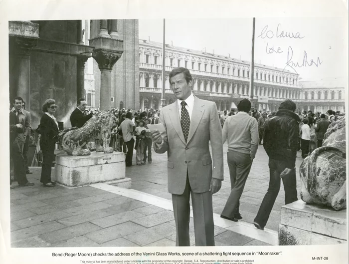 Roger Moore autograph