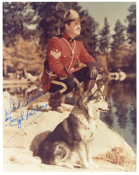 Dick Simmons autograph