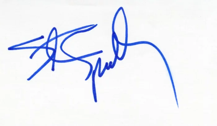 Steven Spielberg autograph