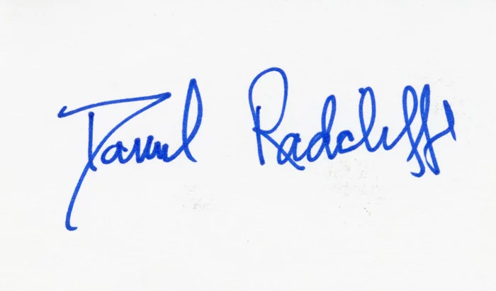 Daniel Radcliffe autograph