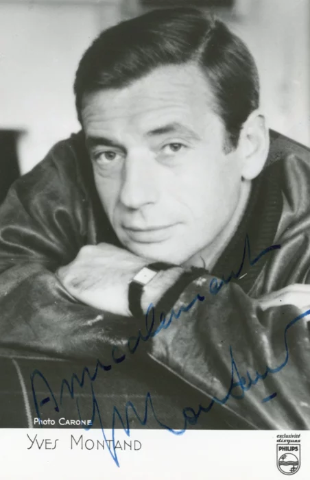 Yves Montand autograph