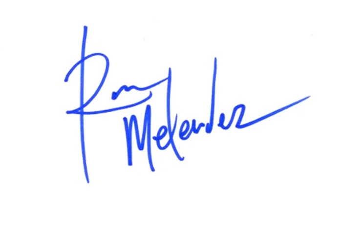 Ron Melendez autograph