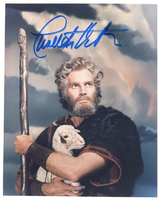 Charlton Heston autograph