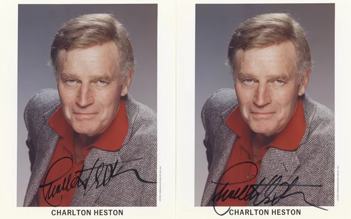 Charlton Heston autograph