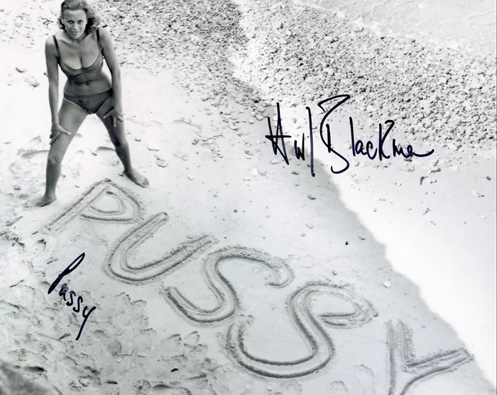 Honor Blackman autograph